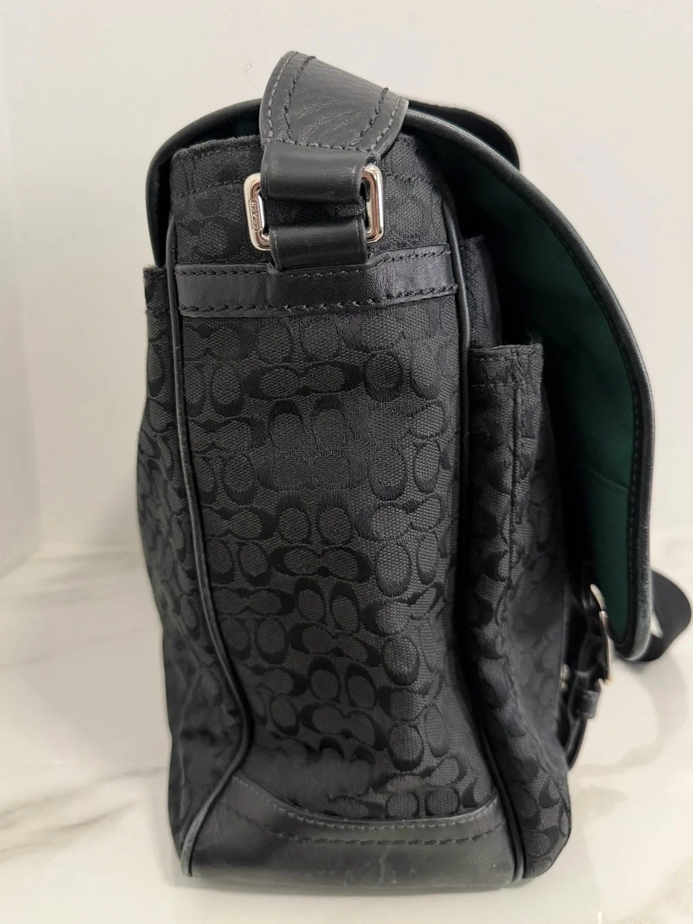 Coach black signature